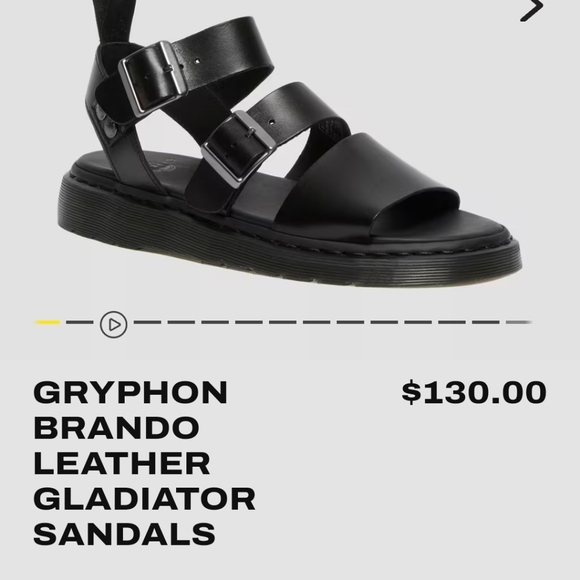 Doc Marten Gryphon Brando Gladiator Sandals (size 6M) - Picture 3 of 4